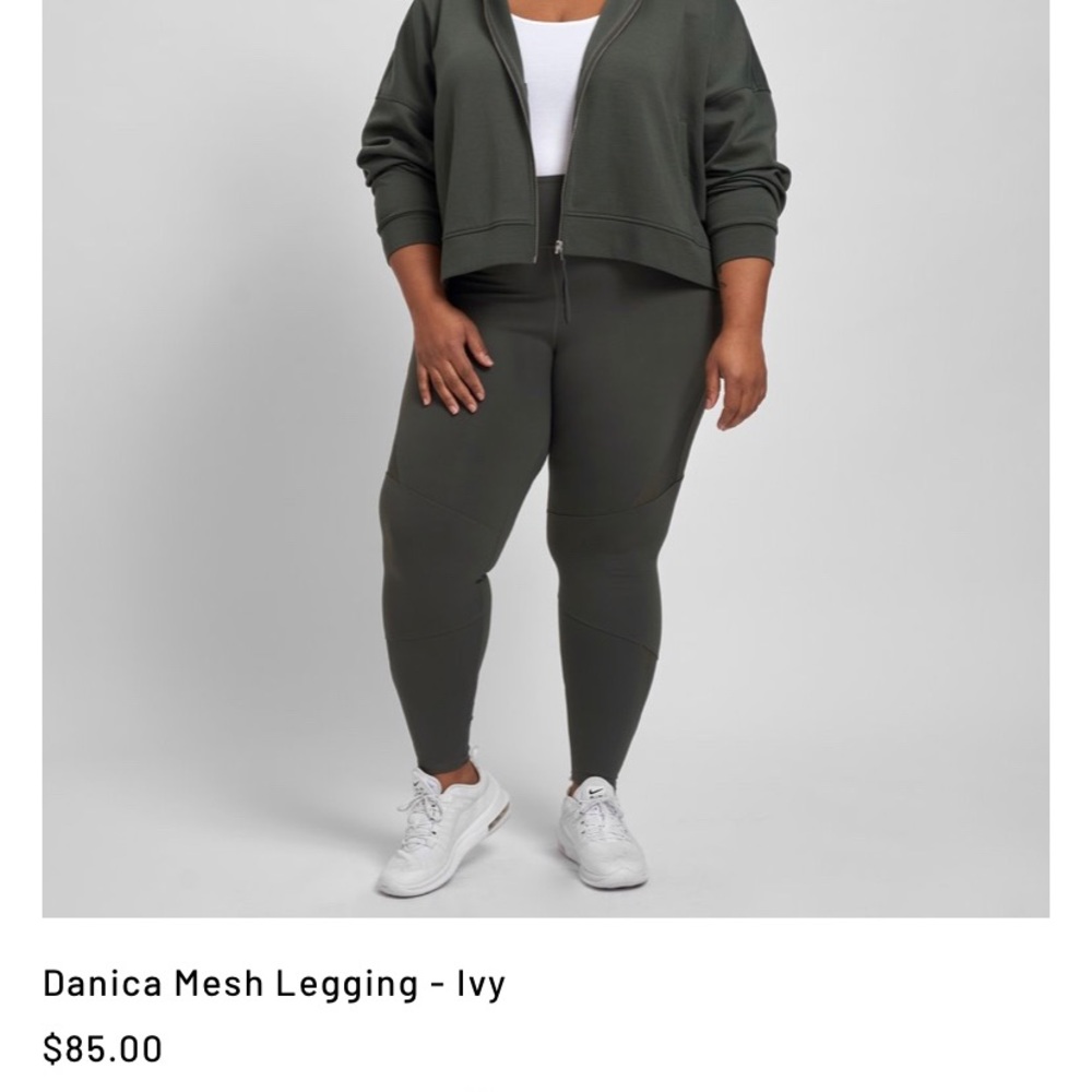 Danika mesh leggings in ivy (S 14/16)